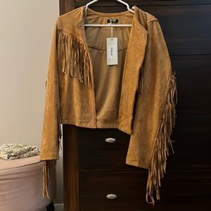 miss me NEVER WORN fringe jacket